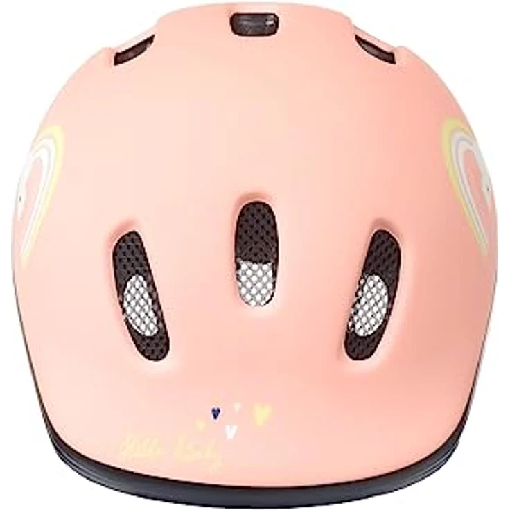 Polisport Babyhelm Happy Rainbow, Unisex, justierbar, XXS (44-48 cm), rosa, für Kleinkinder von 9 Monaten bis 2 Jahren, robust und sicher – Bild 3