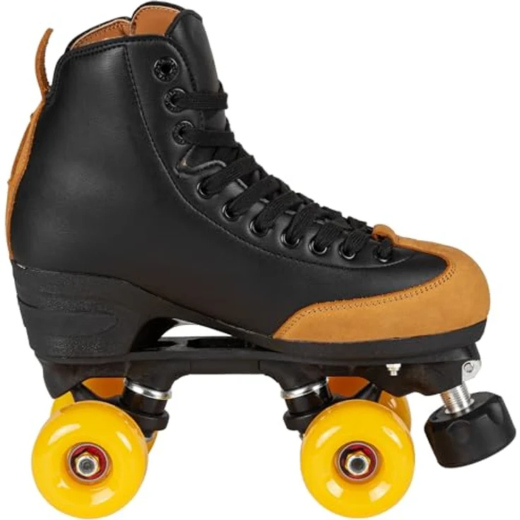 Chaya Rental Damen Rollschuhe, schwarze Rollerskates mit abriebfestem Leder, BSS-Sohle und WICKED ABEC 7 Lagern, Größe 36 – Bild 6