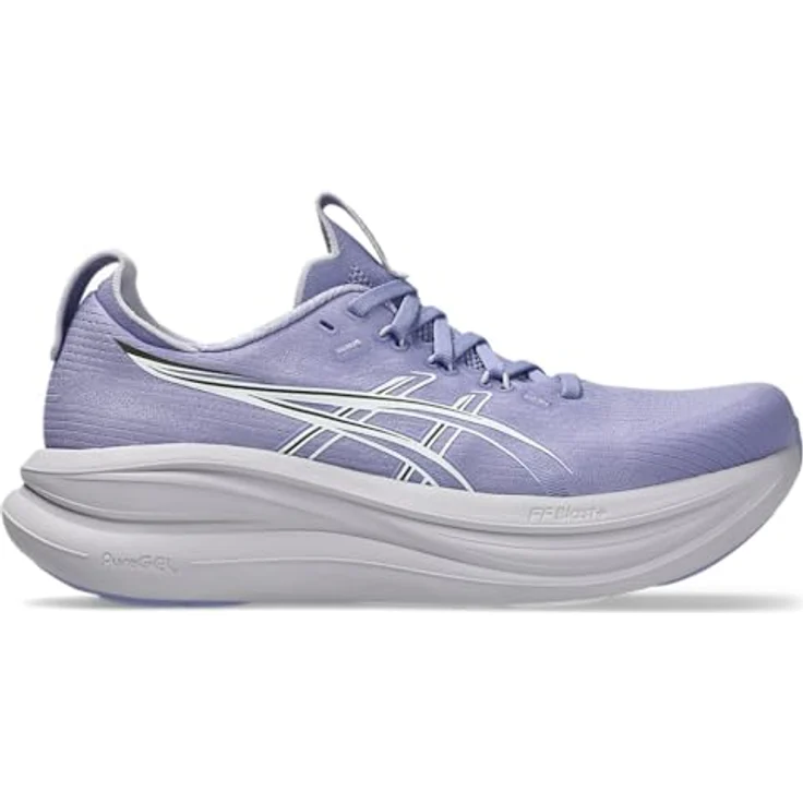 ASICS GEL-NIMBUS 28 Damen Laufschuhe mit GEL™-Technologie und atmungsaktivem Obermaterial, violett, EU 41,5 – Bild 1