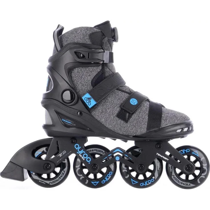 Tempish Inline Skates, Mittelklasse Skates für Männer mit Aluminiumrahmen, 84 mm Rädern, anatomischen Innenfuttern und Bremsen, Größe 40