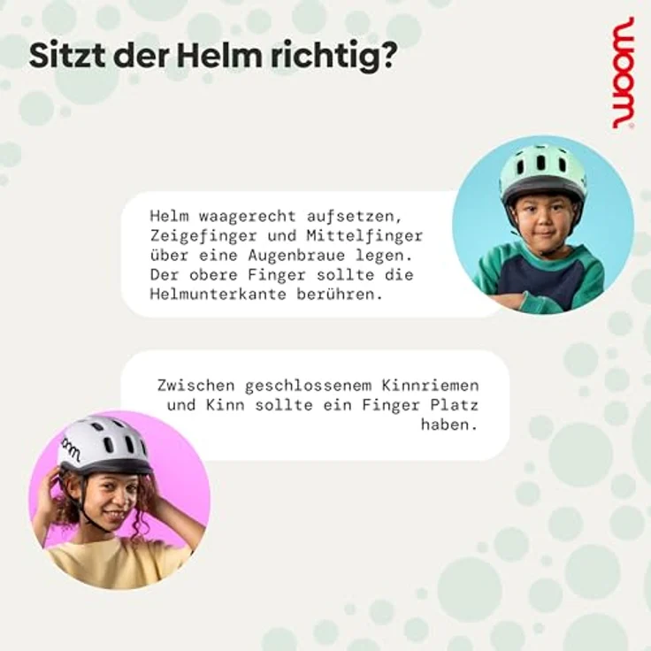 WOOM woom READY 3.0 Junior-Fahrradhelm, sicherer Kinderschutz für Kopfumfang 46–50 cm, Grün XS – Bild 8
