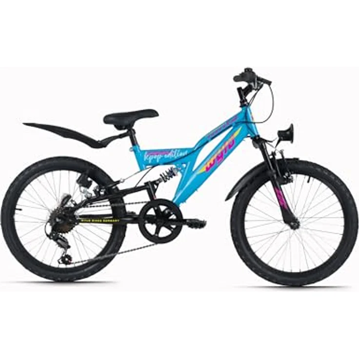 WYLD Kinder-Mountainbike Fully ATB 20" Zodiac, 6 Gänge, RH 31 cm, Blau, für Körpergrößen 120-140 cm, mit Federgabel und Hinterbaufederung – Bild 1