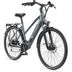 TELEFUNKEN E-Bike Damen Elektrofahrrad Alu 28 Zoll, 24-Gang Shimano Acera, 250W Motor, 11,6 Ah Akku, XC940 Expedition, schwarz