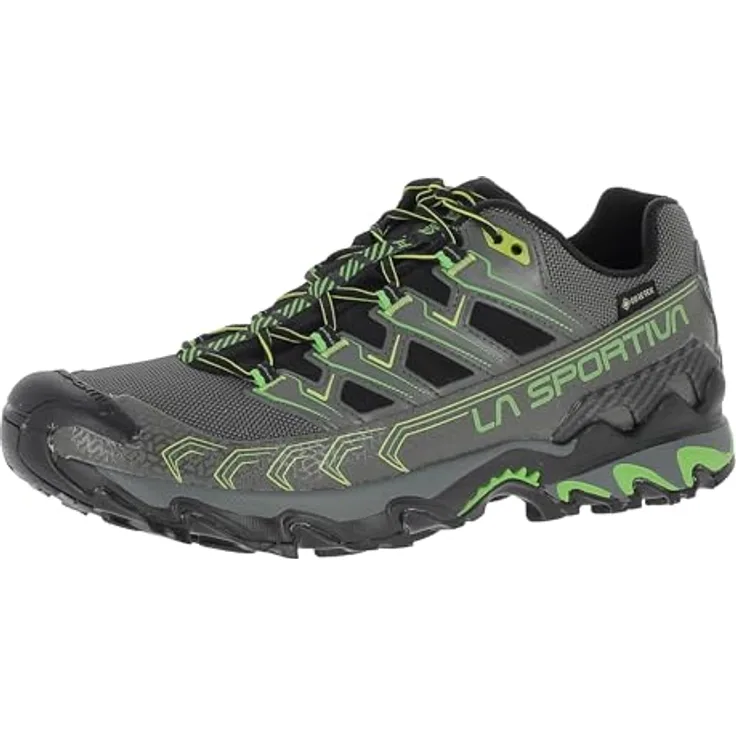 La Sportiva La Ultra Raptor II GTX, Wanderschuhe für Trailrunning, Wasserfest, Metal/Flash Green