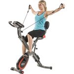 MOTIVE FITNESS by U.N.O. Heimtrainer Multi-Function X-BIKE mit Seilzug für Arme und Beine, inkl. Unterlegmatte, Schwarz