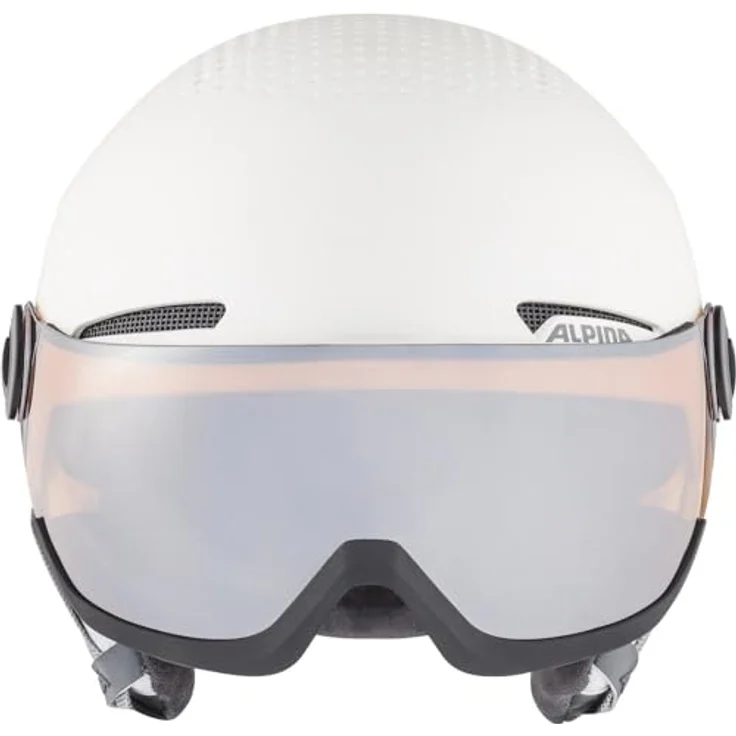 ALPINA SPORTS Arber Visor, Skihelm mit Hartschale, (54 - 58 cm, M), matt schwarz, verspiegeltes Visier, intelligentes Venting System – Bild 2