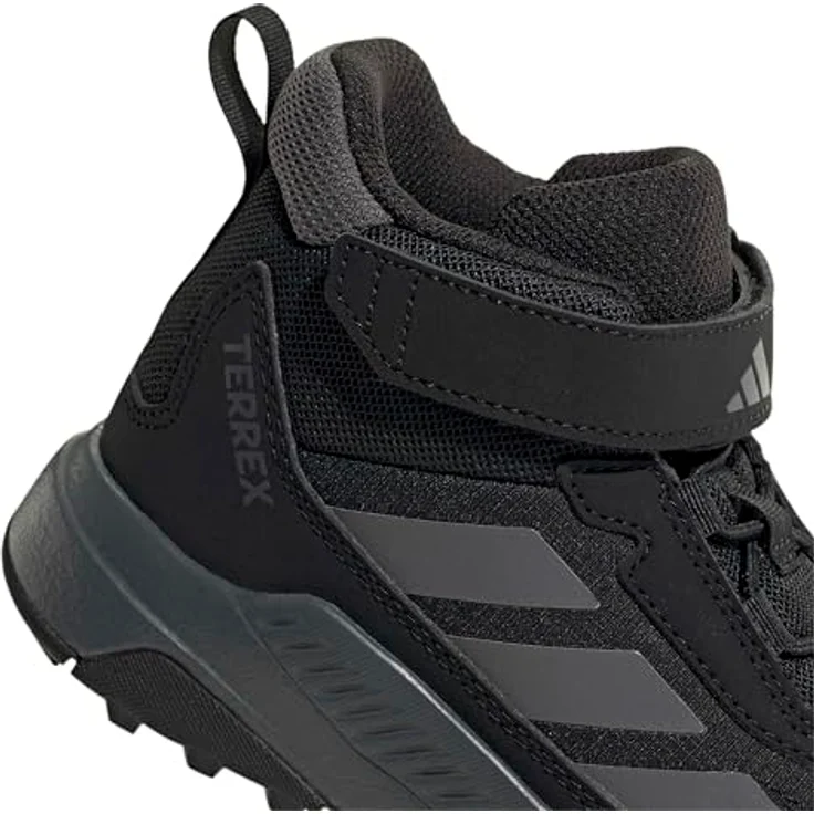 adidas TERREX Anylander Mid CF C, Kinder Wanderschuhe mit Traxion Technologie und elastischen Schnürsenkeln, grau – Bild 4