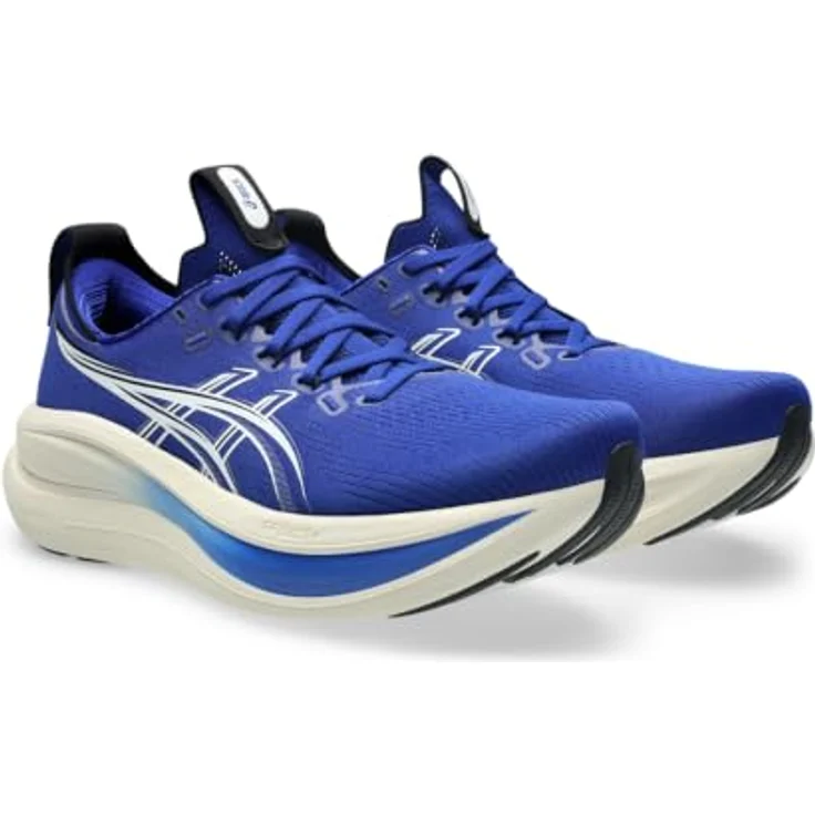 Asics Gel-Nimbus 28, Laufschuhe für Normalpronierer und Unterpronierer, Größe 48, atmungsaktives Knit-Obermaterial, FF Blast™ Plus-Dämpfung, PureGEL™-Technologie, Hybride Asicsgrip™-Außensohle – Bild 2