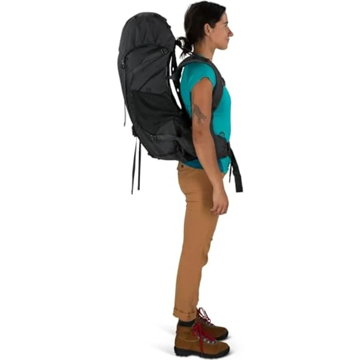 Osprey Renn Trekkingrucksack 70 cm, schwarz, 100% Polyester, 37 x 37 x 70 cm – Bild 8