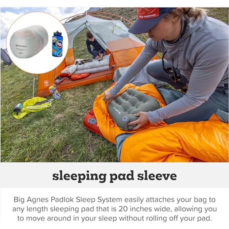 Big Agnes Kinder-Schlafsack, wasserabweisende Daune, flexibel anpassbar – Bild 4