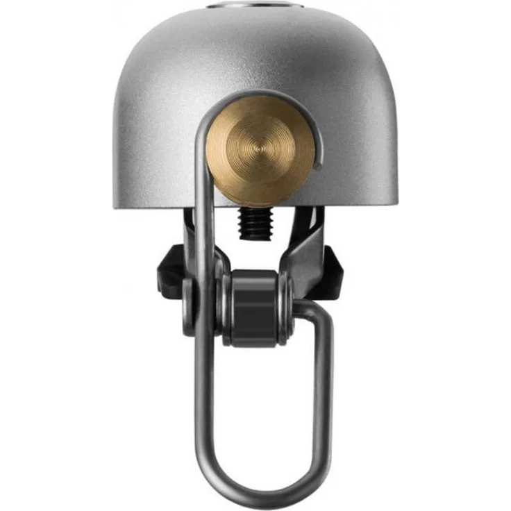 ROCKBROS "The Dome", Fahrradklingel in matt silber, lauter Sound über 75DB, geeignet für Lenker Ø 21mm - 31.8mm