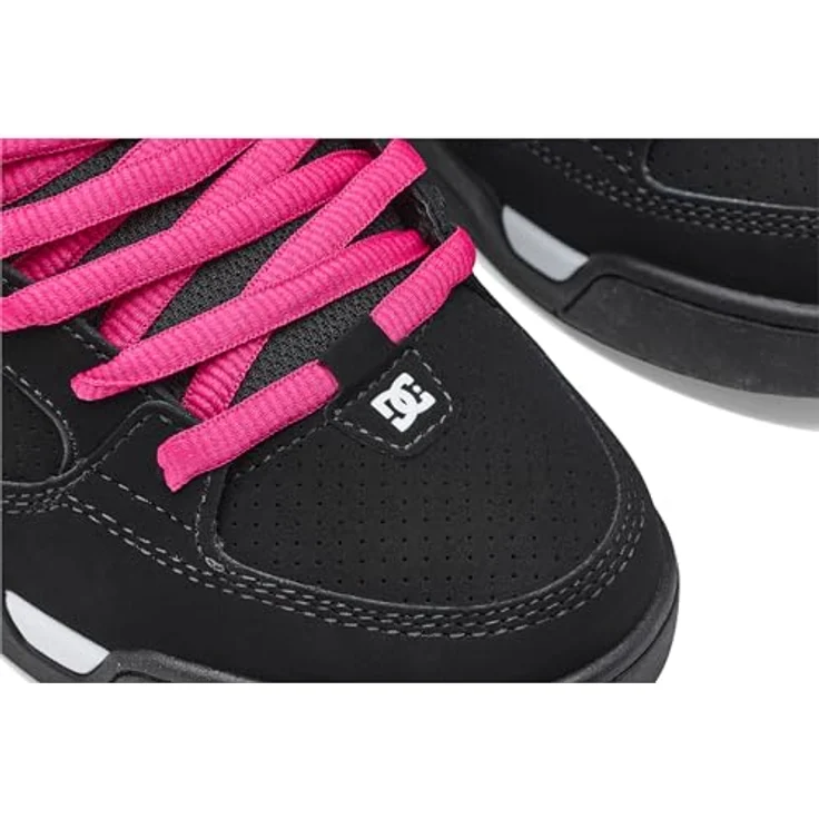 DC Shoes DC Command Laufschuhe für Damen, Low-Cut Sneaker mit Gummisohle, Schwarz-Rosa, Größe 7 UK / 40,5 EU / 9 US – Bild 6