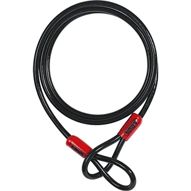 Abus Veloschloss, 220 cm, flexible Sicherheitslösung für Fahrrad und Zubehör – Bild 1