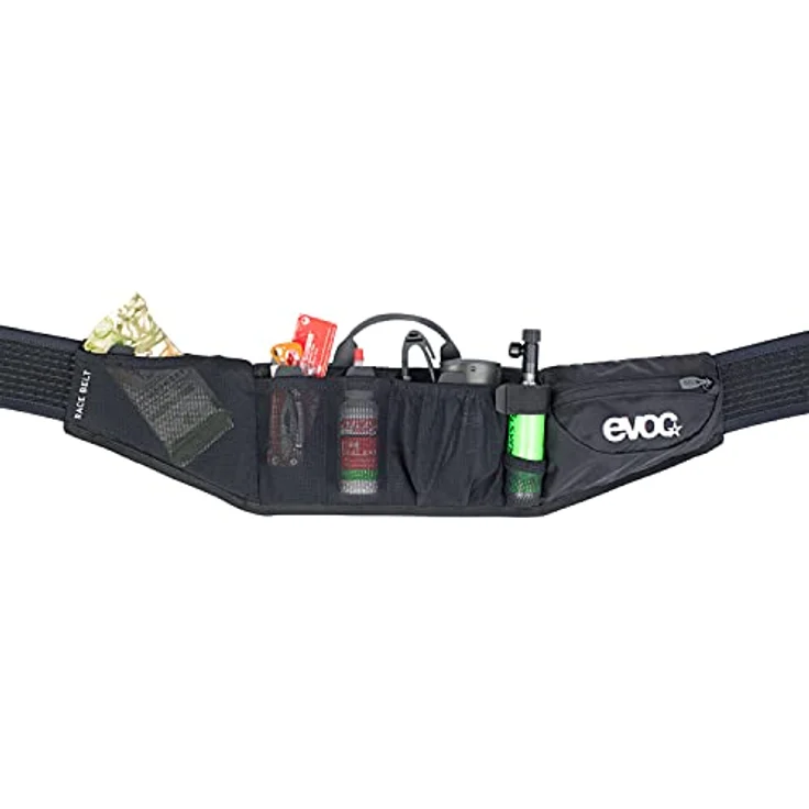 EVOC RACE BELT, Laufgürtel mit AIR PAD SYSTEM, optimaler Belüftung und cleverem Taschenmanagement, schwarz – Bild 3