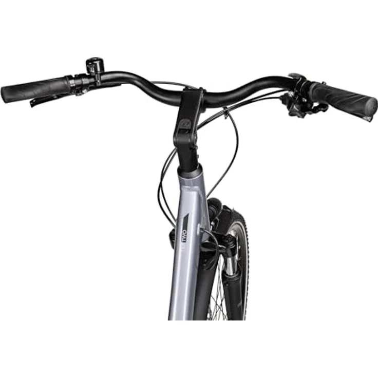 2R Manufaktur TRX TWO Wave, Damen-Citybike mit Tiefeinstieg, 28 Zoll, Silber, 51 cm, hydraulische Scheibenbremsen, Federgabel, wartungsarmer Riemenantrieb – Bild 4