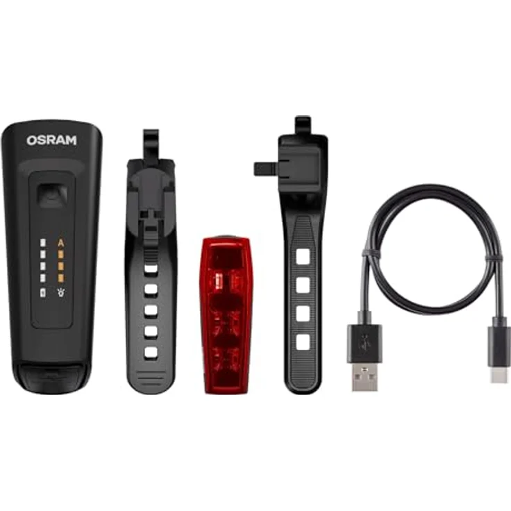 Osram Velolicht LEDs Bike Race 80 Set, Fahrradbeleuchtung mit 80 Lux, 3 Helligkeitsstufen, IP44, schwarz – Bild 7