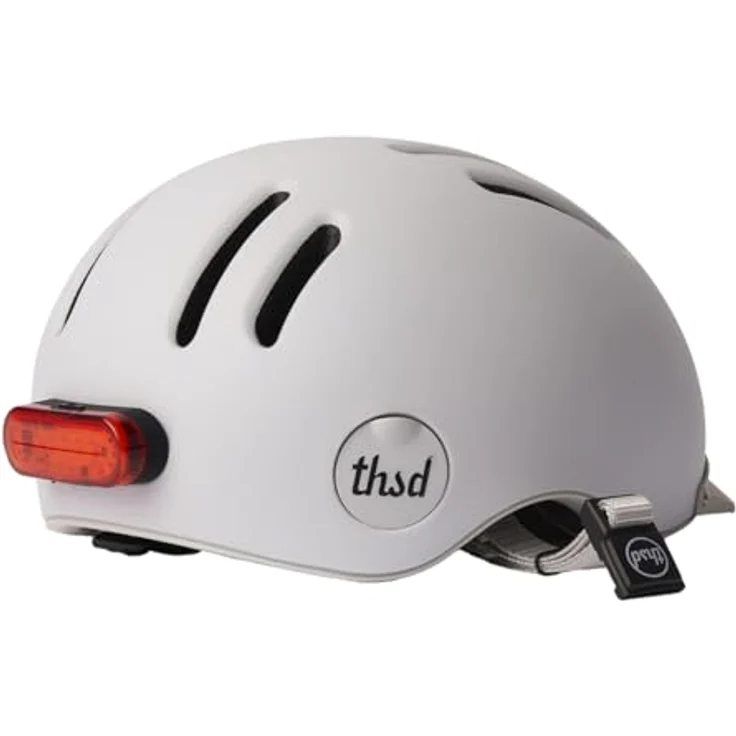 Thousand Chapter Metro L MIPS Fahrradhelm, Größe L 59-62 cm, Weiß, mit abnehmbarem Rücklicht und Premium-Visier – Bild 7
