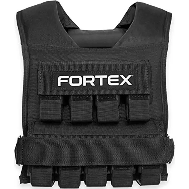 Fortex® Gewichtsweste mit herausnehmbaren Gewichten Größenwahl | Trainingsweste Fitnessweste Sportweste Weighted Vest Laufweste Fitness Weste für Klimmzüge Liegestütze Kniebeuge Laufen - Preisvergleich