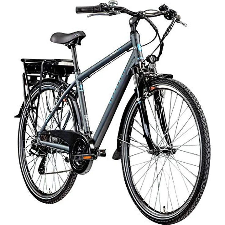 ZÜNDAPP E-Bike Elektrofahrrad Trekking 28 Zoll Herren 155-185 cm 21 Gang 374,4 Wh Akku V-Brakes Green 7.7