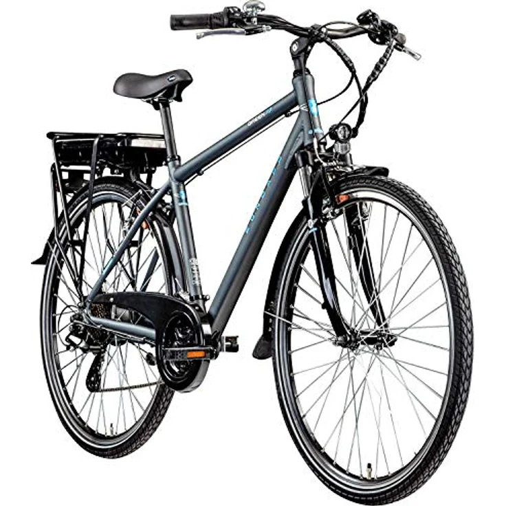 ZÜNDAPP E-Bike Elektrofahrrad Trekking 28 Zoll Herren 155-185 cm 21 Gang 374,4 Wh Akku V-Brakes Green 7.7 – Bild 1