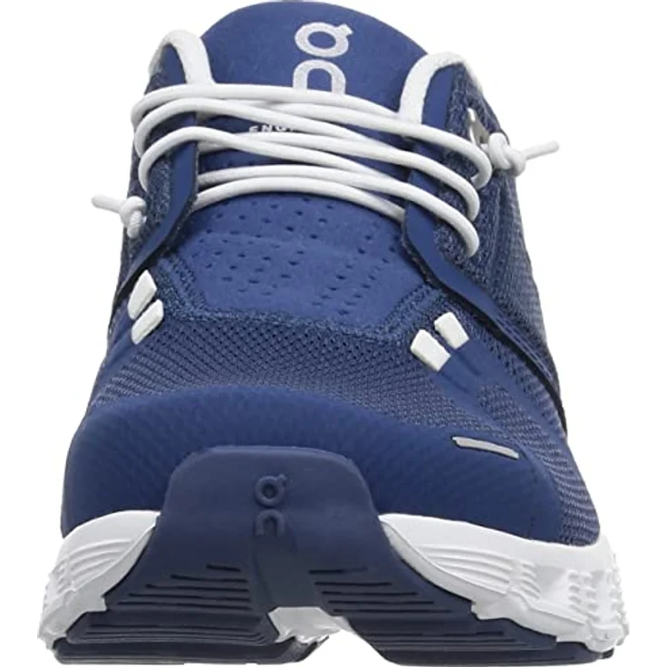 ON Cloud 5 Denim, Laufschuhe für Damen mit gutem Halt, Synthetik-Obermaterial, weiß – Bild 2