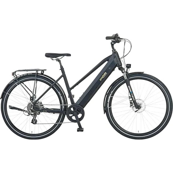 Prophete Entdecker 2.0 Trekking E-Bike 28 Zoll - 360 Wh - Heckmotor - 8-Gang Kettenschaltung - HDY. Scheibenbremse - Rahmenhöhe 50 cm, Schwarz – Bild 1