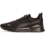 PUMA Anzarun Lite Youth Sneakers, Laufschuhe für Kinder, atmungsaktives Mesh-Obermaterial, dämpfende EVA-Zwischensohle, schwarz, Gr 36
