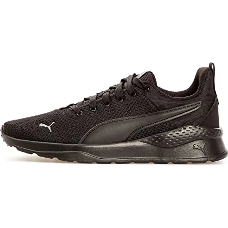 PUMA Anzarun Lite Youth Sneakers, Laufschuhe für Kinder, atmungsaktives Mesh-Obermaterial, dämpfende EVA-Zwischensohle, schwarz, Gr 36