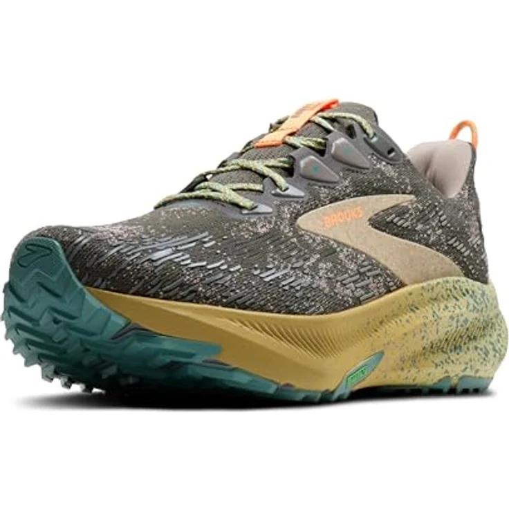 Brooks Ghost Trail, Herren Trailrunningschuh in Grey/Black/Nightlife, Größe 46 – Bild 1