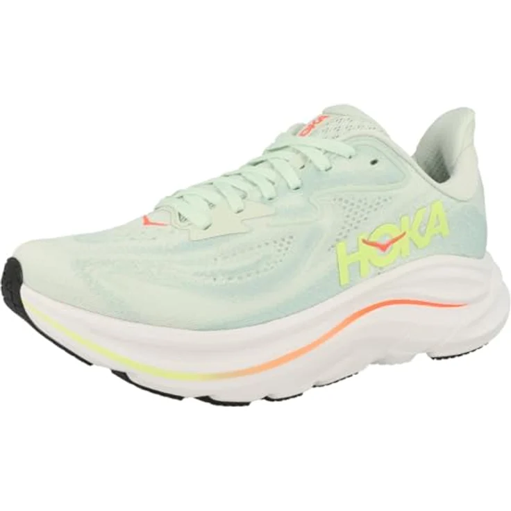 Hoka Clifton 10 Damen Laufschuhe mit hoher Dämpfung, grün, EU 42 – Bild 4