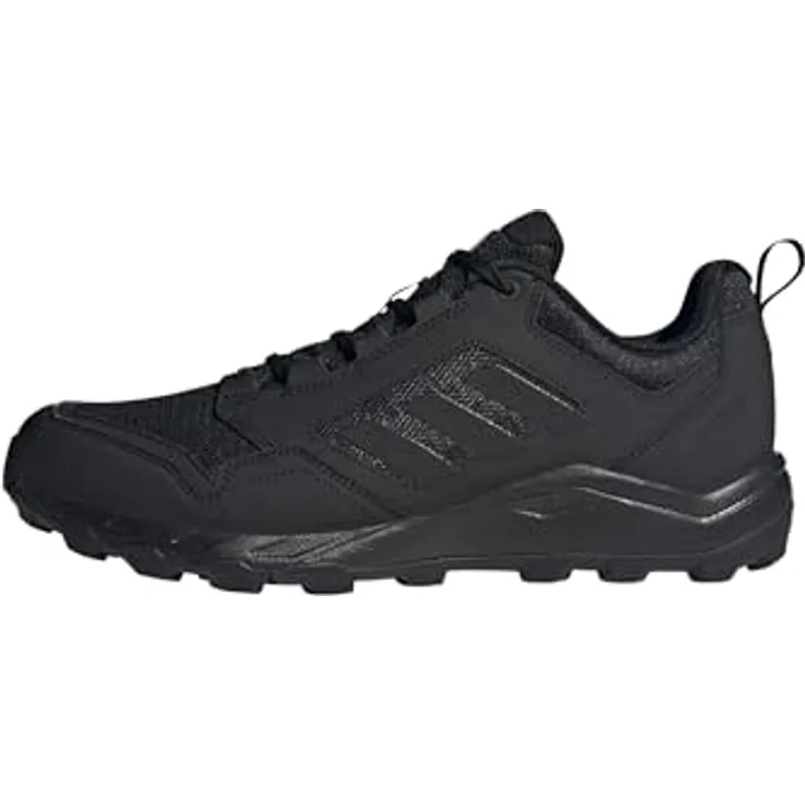 adidas Terrex Tracerocker 2, Unisex Wanderschuhe mit dämpfender Zwischensohle und griffiger Laufsohle, Schwarz, Größe 42.5