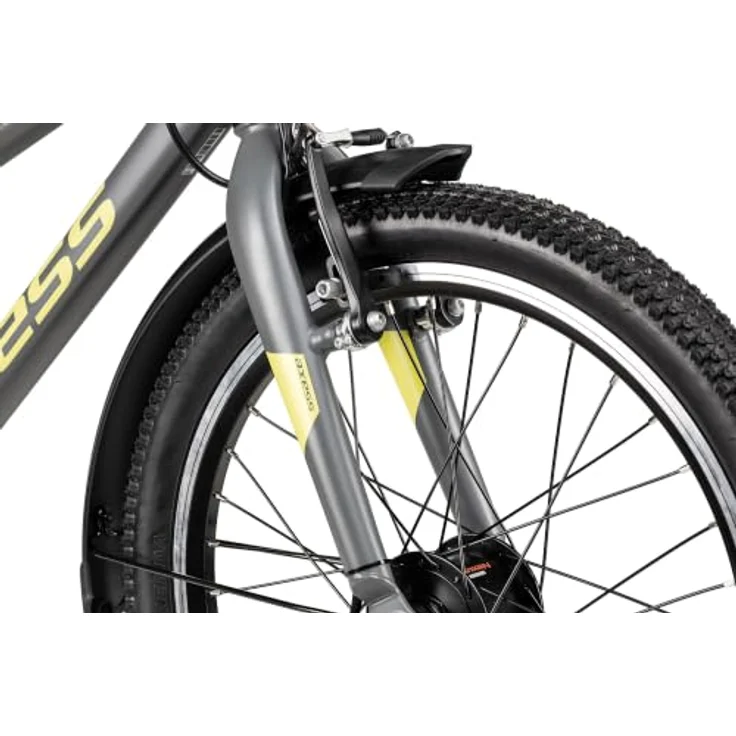 Axess Kinderfahrrad Stipe 20 Street, 7-Gang Kettenschaltung mit Shimano Tourney RD-TY202, V-Brake, Straßenausstattung schwarz/grau – Bild 8