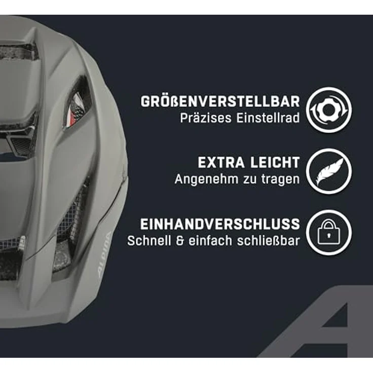 Alpina Kamloop Moon - Grey - Peach Matt, Größe 51 - 55 cm - Helme & Protektor, Farbe Grau - Preisvergleich – Bild 4