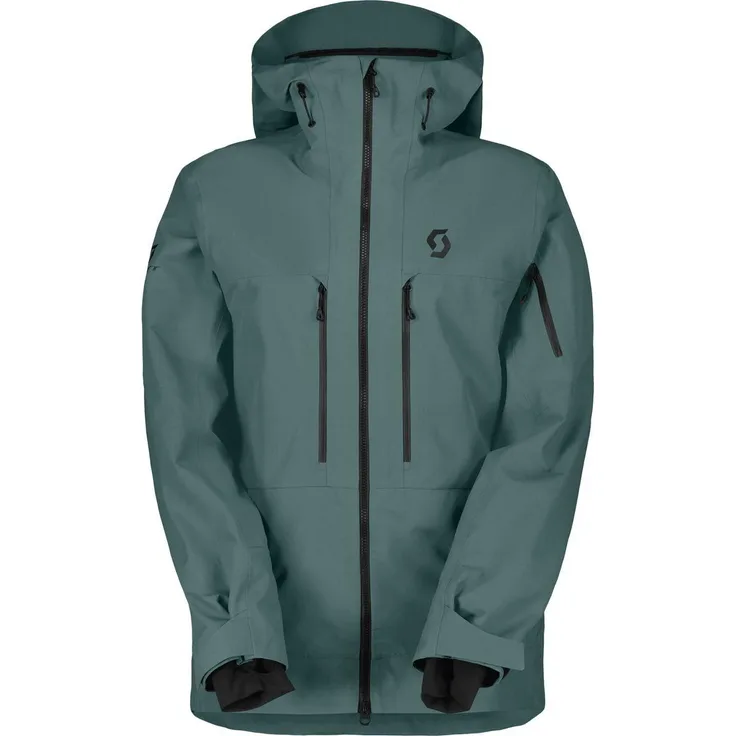 Scott Vertic Ripstop 3L Jacke, wind- und wasserdicht, atmungsaktiv, Grün-Blau, XL Herren