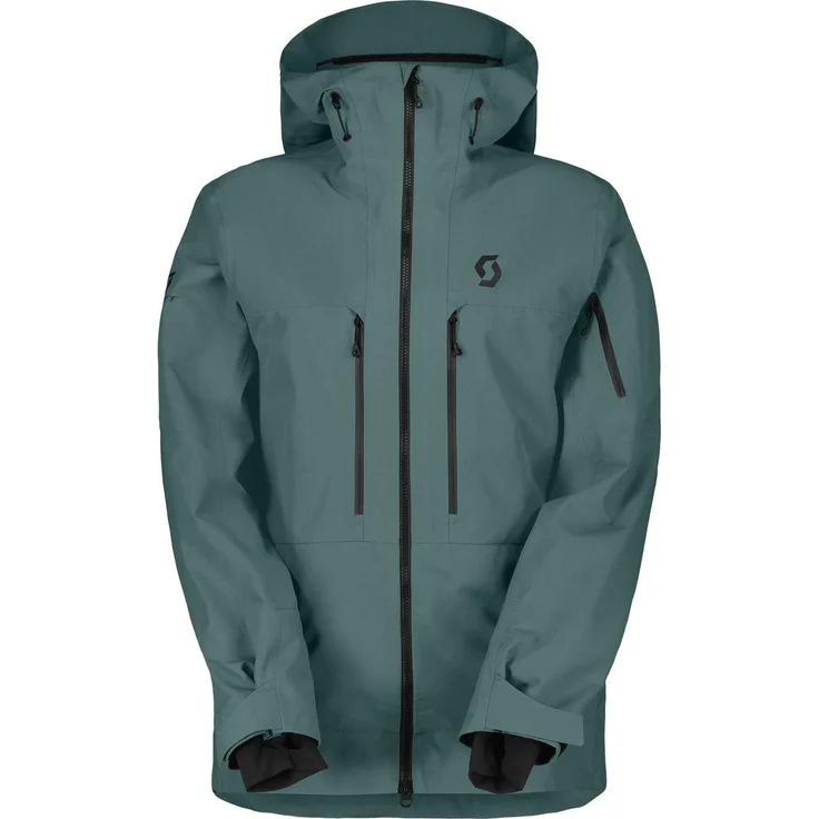Scott Vertic Ripstop 3L Jacke, wind- und wasserdicht, atmungsaktiv, Grün-Blau, XL Herren