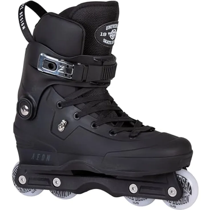 Usd Aeon Team 60, Inline Skates mit Unibody-Design, verstellbarem Schaft und breiter Grind-Fläche, Größen 43-44