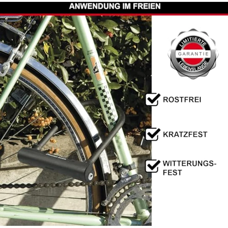 MASTER LOCK Bügelschloss 8170EURDPRO, Schlüsselschloss mit Halterung und gehärtetem Stahl, ideal für Fahrräder – Bild 4