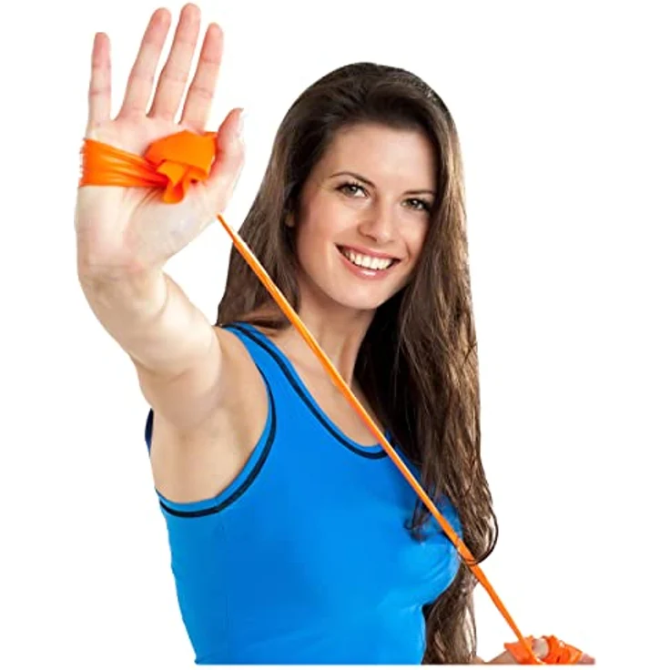 Sanctband Übungsband, 45 m x 15 cm, leicht, hypoallergen, orange – Bild 3