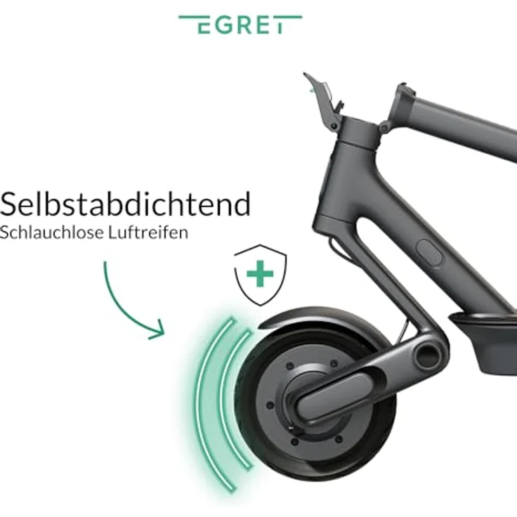 Egret E-Scooter Egret Ey! 1, 500 W, 20 km/h, 65 km Reichweite, schwarz – Bild 6