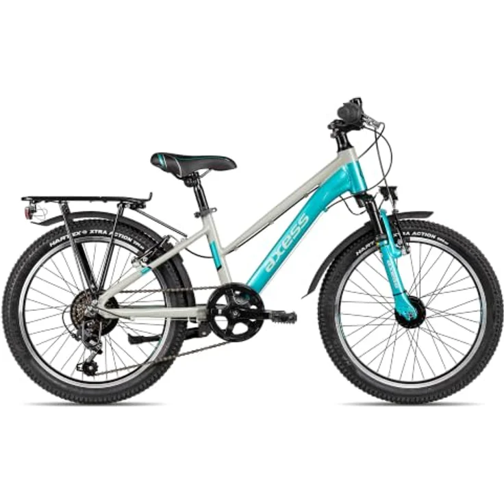 Axess Kinderfahrrad Adventure 6 20 Trapez, 6 Gang Shimano Tourney, Kettenschaltung, Straßenausstattung schwarz/grau – Bild 1