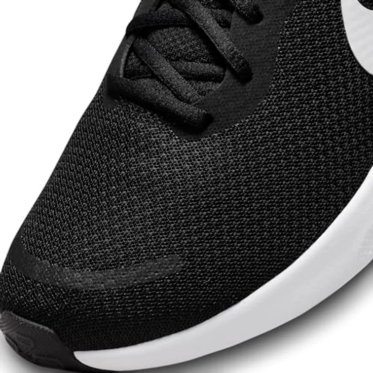Nike Revolution 7, Laufschuh für Herren mit weicher Dämpfung und zusätzlichem Vorfußraum, schwarz, Größe 47 – Bild 8