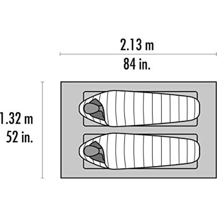 MSR Thru-Hiker Mesh House 2 Ultraleichtes Netz-Rucksackzelt, Rot, 2 Person – Bild 3