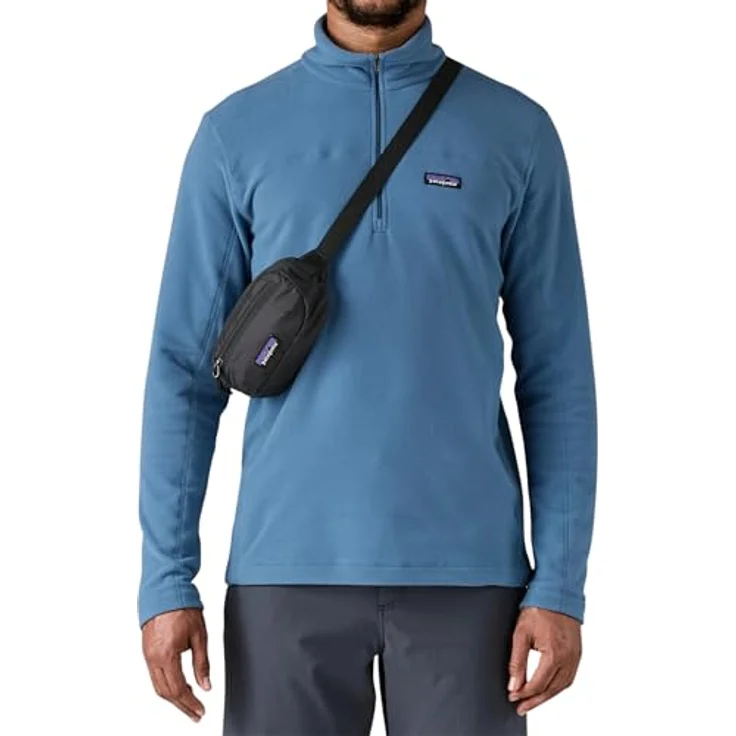 Patagonia Terravia Mini Hip Pack 49448, leichter, wetterfester Laufgürtel aus recyceltem Nylon, schwarz – Bild 3