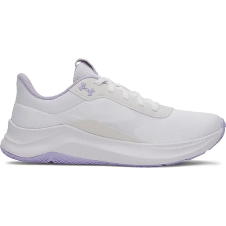 Under Armour Aurora 3, Laufschuhe für Damen mit atmungsaktivem Obermaterial und Charged+ Dämpfung, Weiß/Wildlederdetails – Bild 5
