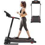 Elektrisches Laufband für Zuhause, faltbar, 10 km/h, 12 km/h, 1 – 2,5 PS, 12 voreingestellte Programme, LCD-Display, 1 – 10 km/h, 1 – 12 km/h, Modell 2023, manuelle Neigung in 3 Stufen (3680)