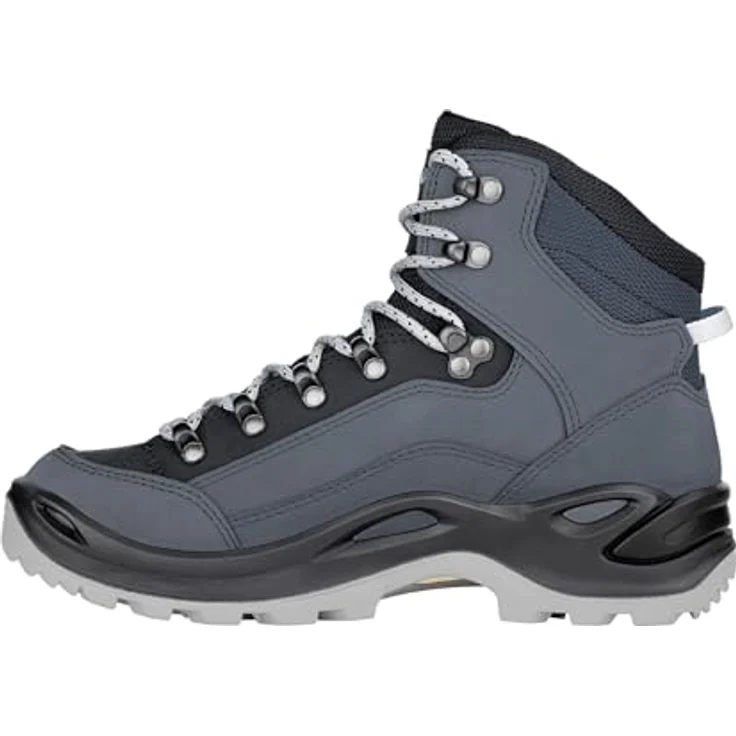 Lowa Renegade Mid GTX, wasserdichter Wanderschuh aus Nubukleder, All-Terrain, smoke blue – Bild 3