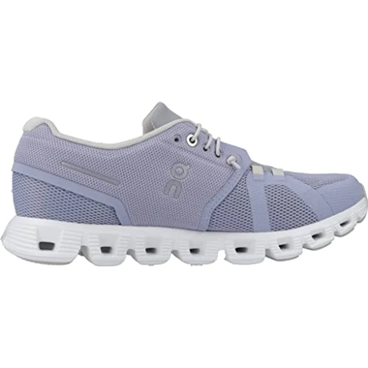 ON CLOUD 5 Damenschuhe, Sportschuhe in hell-lila mit atmungsaktivem Mesh-Obermaterial, herausnehmbarem Fußbett und flexibler Laufsohle – Bild 4
