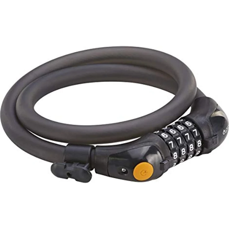 Prophete Zahlen-Kabelschloss, 80 cm mit 4-Zahlen-Kombination und LED-Beleuchtung – Bild 1