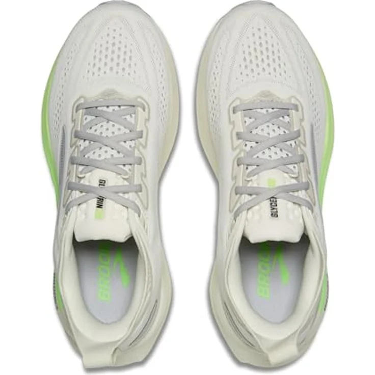 Brooks Glycerin 23, Neutrale Laufschuhe mit DNA Tuned-Dämpfung, Grey/Green/Black, Größe 45.5 – Bild 4