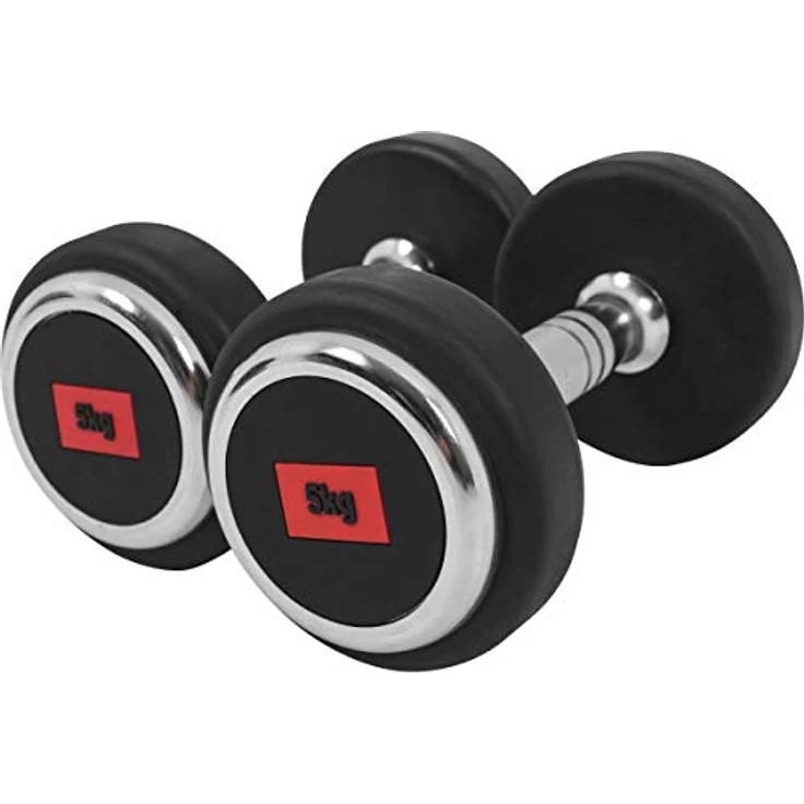 GORILLA SPORTS® Kurzhanteln - Einzeln / 2er Set, Gewichte von 2,5 bis 50 kg, rutschfest, gummiert, aus Gusseisen - Dumbbells, in 20 Varianten, schwarz – Bild 1